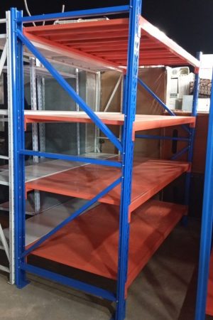 رفوف تخزين ستاند عرض متين 2×2×90 سم – تحمّل 300 أو 500 كيلو