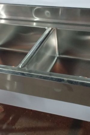 مجلى حوضين طول 120 عرض 70 سم